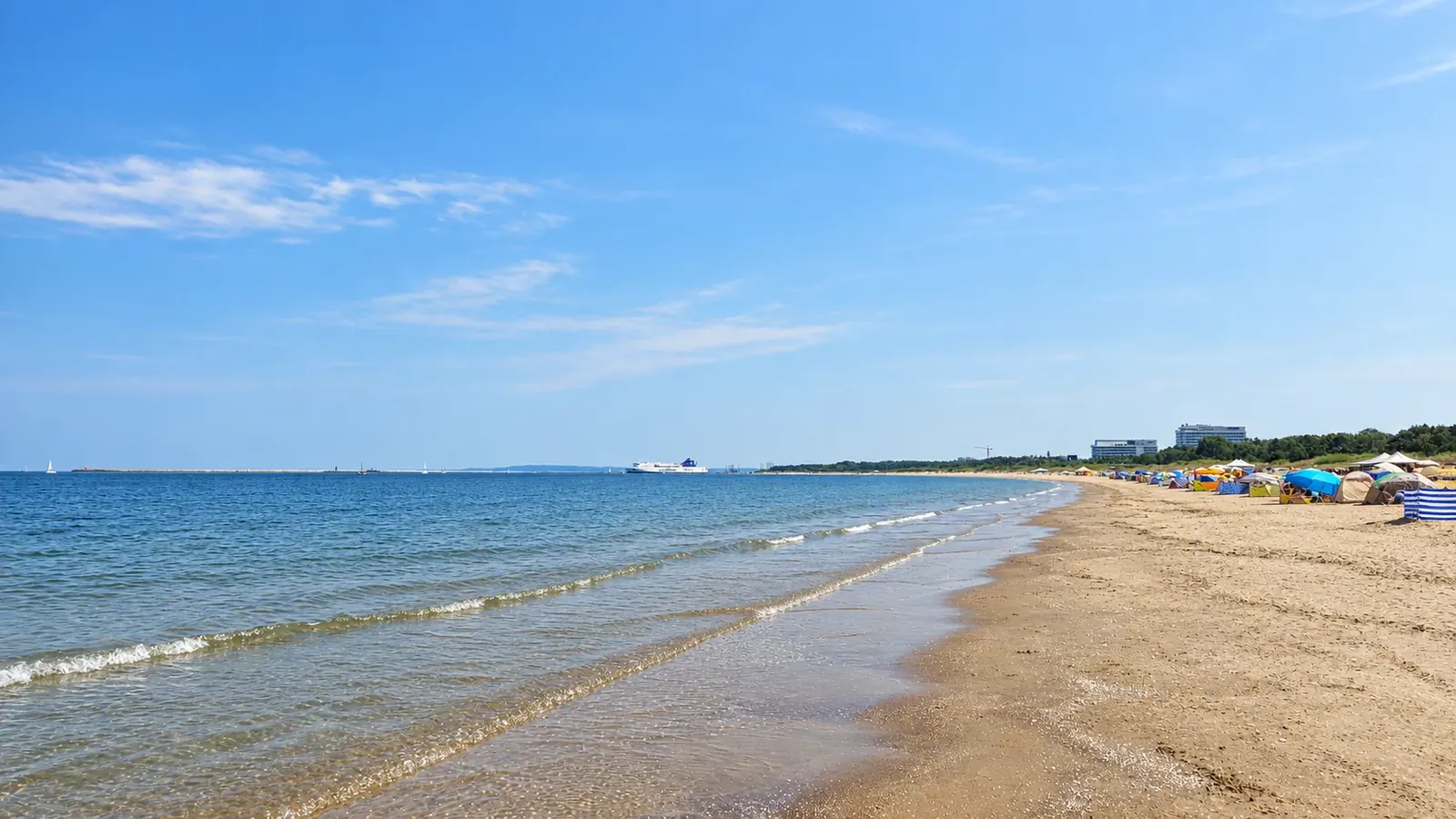 Sandstranden i Świnoujście, 500 m fra leiligheten